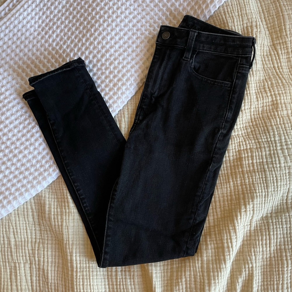 AE black high waisted jeggings